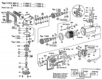 Bosch 0 601 333 003  Angle Grinder 220 V / Eu Spare Parts